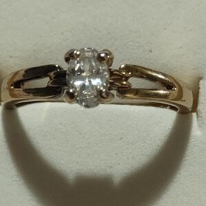 Elegant Vintage Roman Stamped Engagement Style Ring